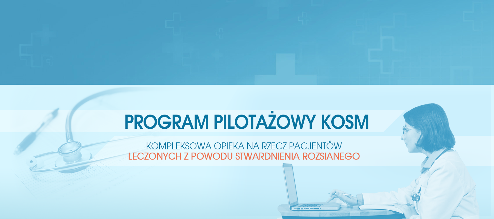Slider informujący o programie pilotażowym KOSM