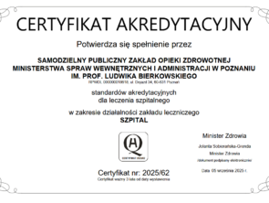 Certyfikat akredytacyjny
